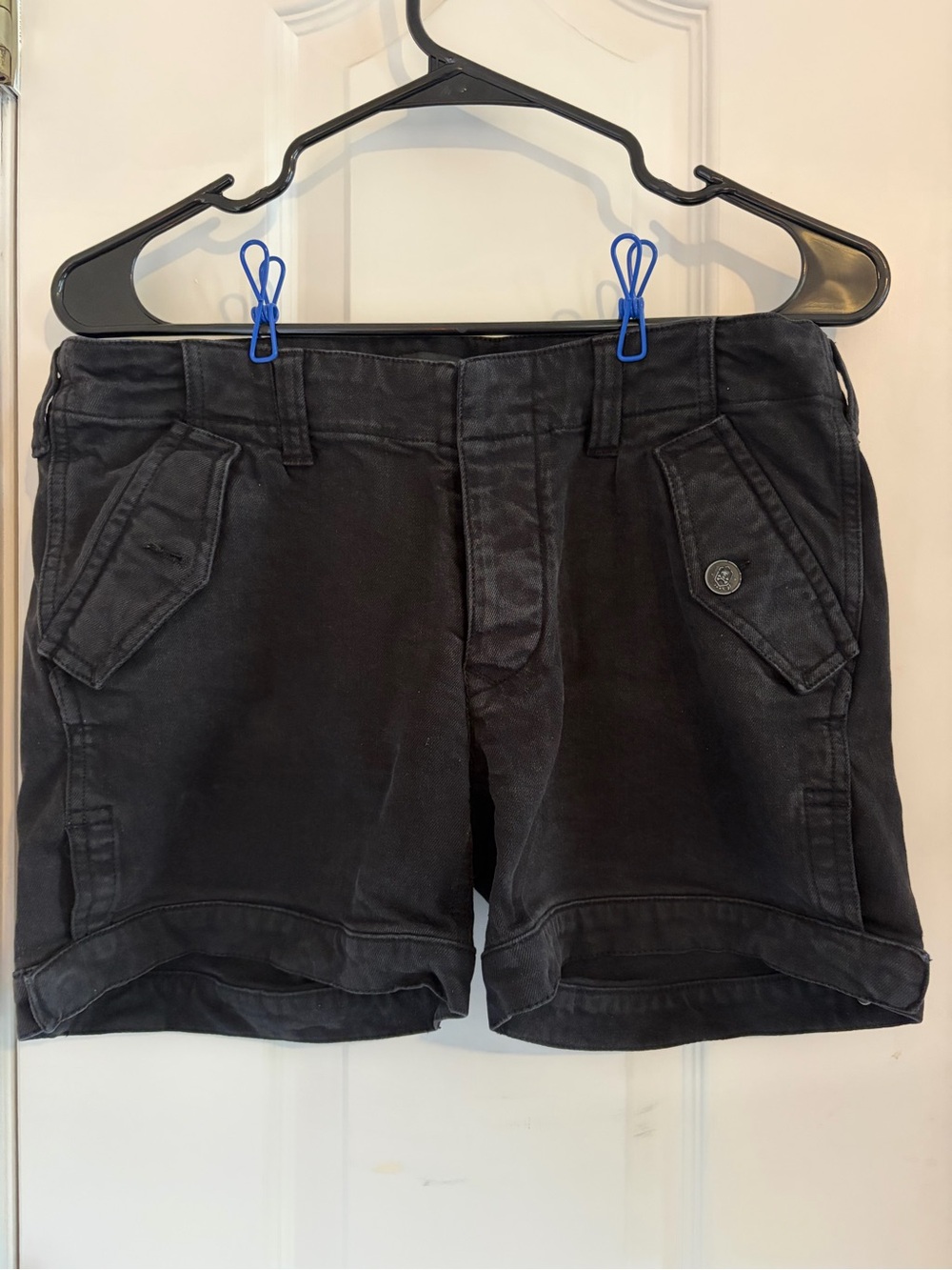 The Kooples Black Cargo Pocket Women's Shorts